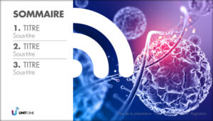 Présentation de biotech avec un template créatif